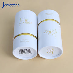 Custom Logo Paper Tube Cylinder Perfume Cosmetic Jar Gift Box Paper Tube Packaging Boxes for Essential Oil