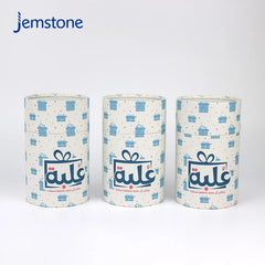 Eco-Friendly Custom logo Food Grade White Kraft Cardboard Tea Coffee Cylinder Box Packaging Cosmetic Perfume Paper Tube