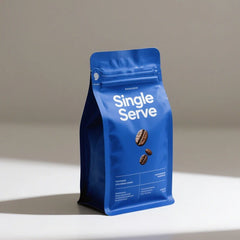 Wholesale 12OZ Aluminum Foil Empty Plastic Matte Outside Coffee Bean Powder Pouches With Valve