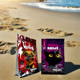 Recyclable Food Grade Smell Proof Dog Food Treat Packaging Bags Flat Bottom Bags With Zipper.