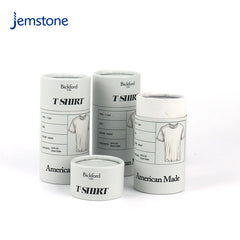 Custom Eco-Friendly Luxury Underwear Cylinder Packaging Socks Cardboard Tube Kraft T-shirt Paper Tube for Clothing