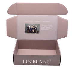Manufacturer Luxury Wedding Gift Package Beige pink Caja Misteriosa Paper Shoe Packaging Mailer PR Advertising Mailer Boxes
