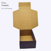 Custom Box Loungewear Activewear Hat Gift Private Label Cardboard Box Packaging Purple Kraft Corrugated Postage Shipping Box