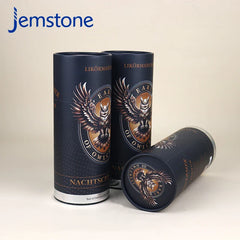 Custom Printed Luxury Biodegradable Food Box Kraft Round Cardboard Tube Packaging Tea Coffee Candle Cylinder Paper Tube