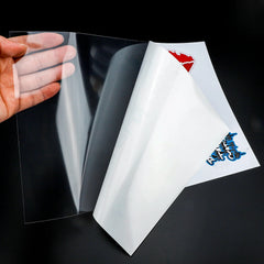 Inkjet Printable A3 A4 Yupo Sticker Paper Vinyl Clear Backing, Matte Transparent Back Sticker Sheet With Clear Plastic Backing