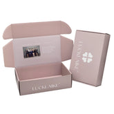 Manufacturer Luxury Wedding Gift Package Beige pink Caja Misteriosa Paper Shoe Packaging Mailer PR Advertising Mailer Boxes