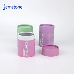 Eco-Friendly Custom Food Grade Kraft Cardboard Tea Coffee Cylinder Packaging Collagen Powder Spices Salt Paper Tube