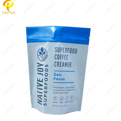 Whey Protein Powder Bag Food Grade 500g Matcha Cacao Protein Powder Zip Lock Stand up Pouch Food Packing Bags