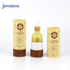 Custom Printed Eco Perfume Essential Oil Bottle Kraft Cardboard Cylinder Packaging Cosmetic Skincare Paper Tube Packaging