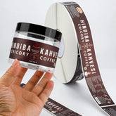 Custom Waterproof Adhesive Sticky Printing Cafe Etiquetas Emballage Coffee Packaging Bottle Label Stickers for Cup / Bag / Can