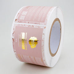 Waterproof Luxury Packaging Bottle Roll Labels for Food Cosmetic Custom Set Logo Adhesive Bottle Label Stickers and Box