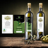 Custom Waterproof Logo Stickers Roll Printing Packaging Label Adhesive Hot Stamping Rose Gold Foil Labels for Olive Oil Bottles