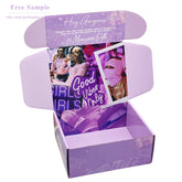 Custom High-End Corrugated Cardboard Folding Mailer Paper Boxes for Embellishing Eye Cream Cosmetic Lashes Cosmetics Gift