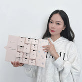 Custom Personalized Handmade 12/24 Days Christmas Packaging Gift Box Luxury Empty Blank Advent Calendar Box With Logo