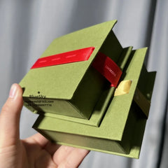 Customized Flip Cover Necklace Box With Handle Wholesale Flip Cover Jewelry Packaging Box