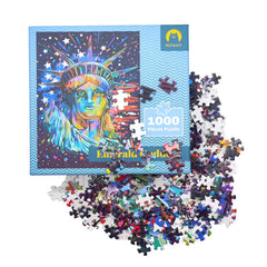 Eco-Friendly Manufacturer Custom Children's Educational Cardboard Paper Coloring Jigsaw Puzzles 1000 Pieces for Adults