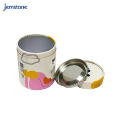 Biodegradable Kraft Cylinder Food Protein Powder Tea Round Can Paper Tube Cardboard Packaging Box Container