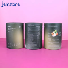 Factory Custom Printing Product Round Kraft Cardboard Tube Box Canister Packaging Food Grade Tea Coffee Cylinder Paper Tube