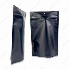 Reusable Ziplock Die Cut Nut Cashew Plastic Flexible Laminated Pouch Black Mylar Bags for Pet Food No Print Reusable Packing