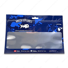 Customized Silicone Baits Pack Plastic Pouch Fish Feed Bolsas Packaging Bags With Euro Hole
