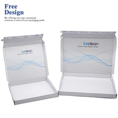 Custom White Corrugate Tear Strip Printed Self Sealing Mailer Delivery Shipping Boxes Wholesale Cajas Personalizadas with logo