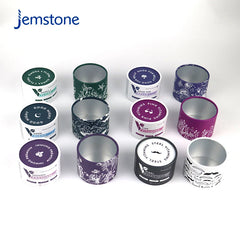 Eco-Friendly Custom logo Round Kraft Collagen Vitamin Paper Tube Candle Cardboard Tube Tea Powder Coffee Bean Cylinder Packaging