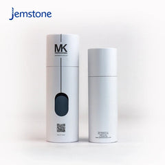 Custom Printed Recyclable Clothing Craft Cylinder T-shirt Sock Kraft Cardboard Silk Glove Towel Paper Tube Packaging With Window