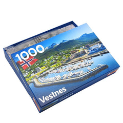 Customize Design Vestnes Landscape Child Paper Cardboard Educational Jigsaw Puzzle 1000 Piece Games for Adults Kids