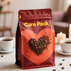 PET Plastic Food Grade Cafe Bean 1lb Tea Coffee Pouches With Air Release Foil Pouches