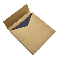 Custom E Commerce Self Adhesive Easy Open Kraft Art Paper Tear Off Strip Self Seal Zipper Peel Packaging Box with Zipper Line