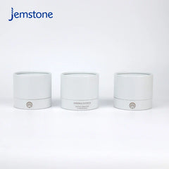 Eco-Friendly Custom logo White Kraft Cardboard Candle Jar Tube Box Packaging Cosmetic Perfume Bottle Paper Tube