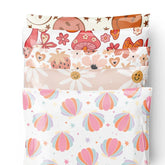 Factory Wholesale White Pink Poly Mailers Custom Waterproof Self Adhesive Bio Mailing Shipping Bag for Clothing Packing