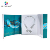 Custom Designed Cardboard Foldable Headphones Box Sponge Magnetic Lid Matt Lamination for Headset Electronics Earphone Packaging