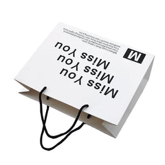 Custom Printed Logo Private Label Matte Lamination Reflex Cardboard Perfume Gift Wrapping Cosmetic Paper Bag for Promotion