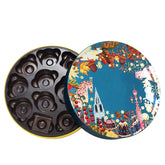 Custom Plastic Tray Circular Chocolate Macaron Gift Boxes Round Paper Packaging Box Valentine Chocolate Candy Box