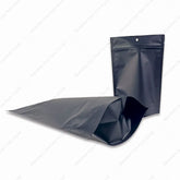 Reusable Ziplock Die Cut Nut Cashew Plastic Flexible Laminated Pouch Black Mylar Bags for Pet Food No Print Reusable Packing