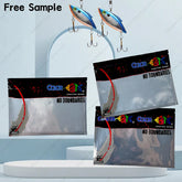 Soft Lures Fishing Lure Worm Bait Zipper Bag Printed Plastic Fish Baits Three Side Sealing Bags With Ziplock