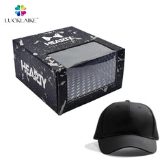 Custom Black Portable Personalized Gorras Camp Baseball Snapback Trucker Caps Box Packaging Hats Boxes Wholesale with logo