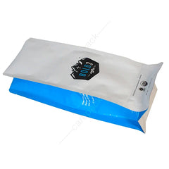 Custom Printed Matt Black Aluminum Foil 100g 250g 500g 1kg 12 oz Plastic Flat Bottom Coffee Bag With Valve
