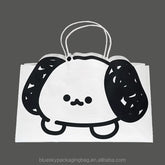 OEM/ODM Customized Cute Cartoon Paper Bag Logo Print Gift Shopping Bag with Handle White Kraft Paper Bags Thick Tote Bag