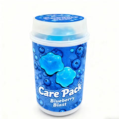 New Trend Push pop Jar 3.5g Container Stickers Gummy Cookie Clear Plastic Jars With Screw Top