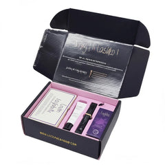 Customized logo Elegant Foldable Perfume Cosmetic Cream Product Serum Skincare Shipping Package Set Paper Box Packaging