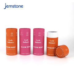 Custom Eco-Friendly Kraft Cardboard Cylinder Tube Perfume Cosmetic Skincare Essential Oil Paper Tube Packaging