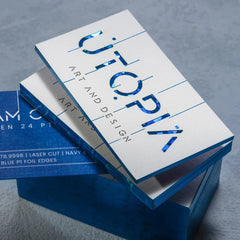 Custom White Textured Cotton Material Luxury Gold Foil Embossed Business Card Linen Textured Card Stock 300gsm for Card Making