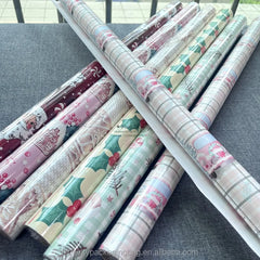 Premium Gift Wrapping Paper Rolls, Kraft & Glossy Paper for Birthday/Christmas/Party, 20x300cm, Custom Printing Available