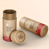 Custom Biodegradable Kraft Cylinder Box Craft Coffee Wine Cardboard 50ml 100ml Tube Packaging