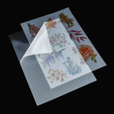 A4 8.5"x11" Translucent Tracing Sulfuric Aci Paper Sticker With Clear Backing Sulfate Sticker Adhesive Paper Film Paper Sulfur