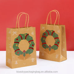 Eco-Friendly Uncoated Kraft Paper Bag - 100% Biodegradable Shopping Bag Without Plastic Liner