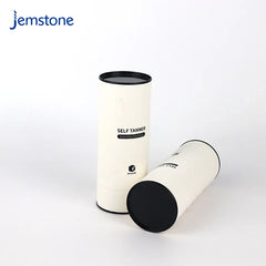 Custom White Kraft Skincare Sunscreen Lotion Perfume Bottle Cylinder Packaging Box Cosmetic Round Cardboard Tube Packaging