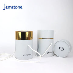 Custom Printed Luxury Food Cylinder Round Cardboard Gift Box Kraft Cloth Scarves Paper Tube Packaging with Cord
